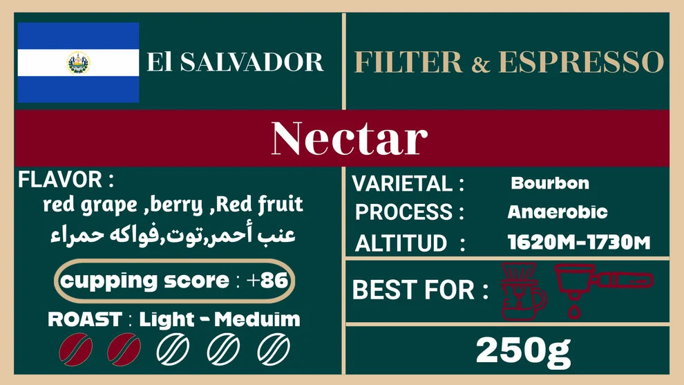 El Salvador Nectar 250g (Espresso / Filter)