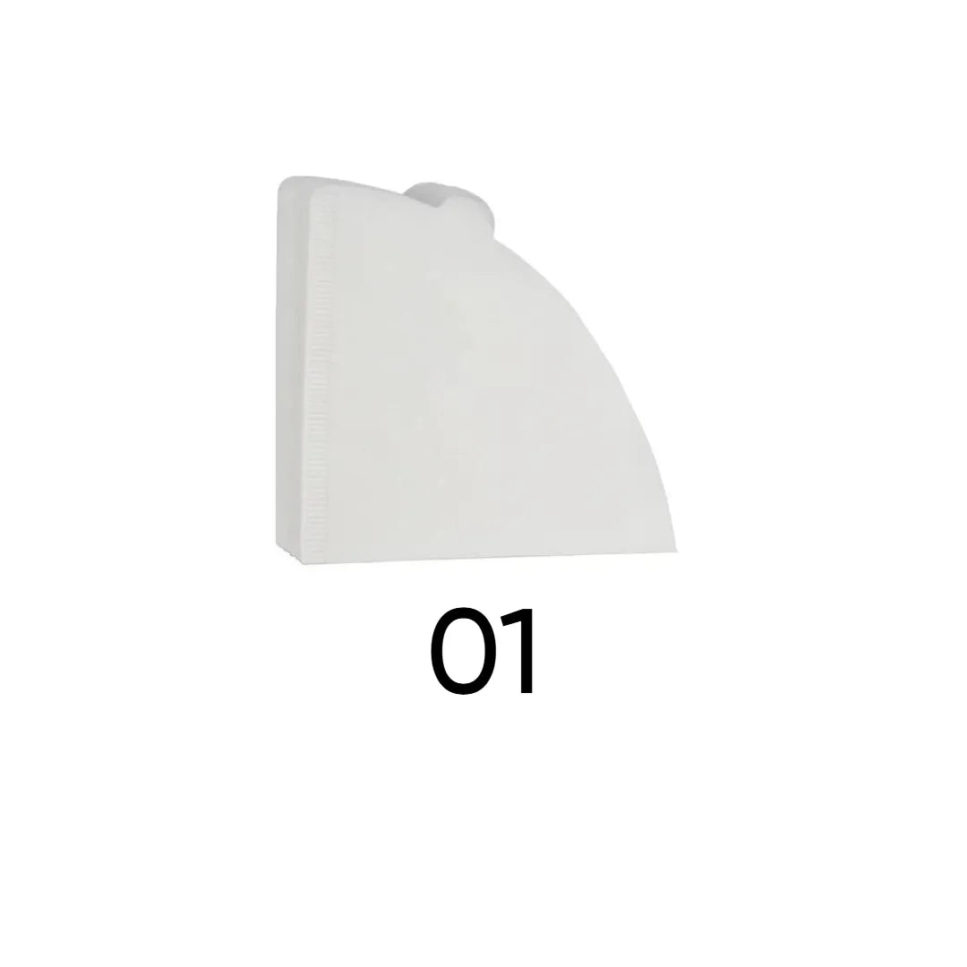Crop V60 White Paper Filters Size 01 – 1-2 cups, 100 sheets per pack