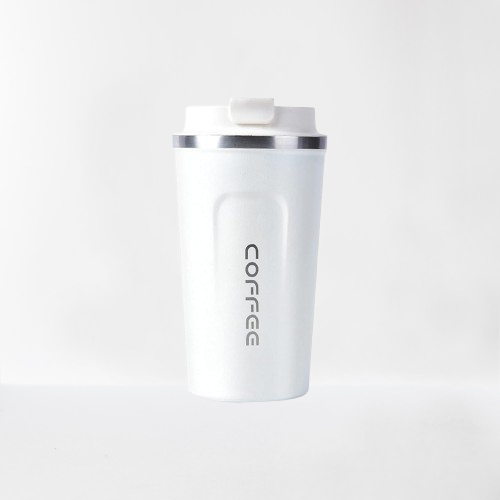 Crop 500ml Stainless Steel Coffee Mug White