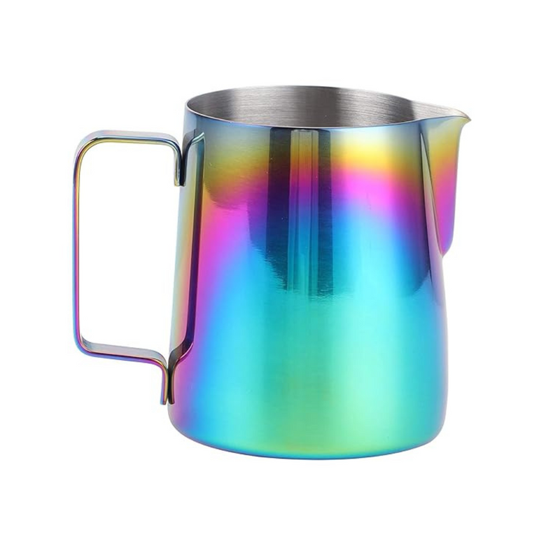Crop Stainless Steel Coffee Milk Pitcher Multicolor 350 / 600ml