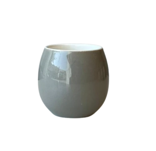 Crop 160ml Gray Color Ceramic Coffee Cup