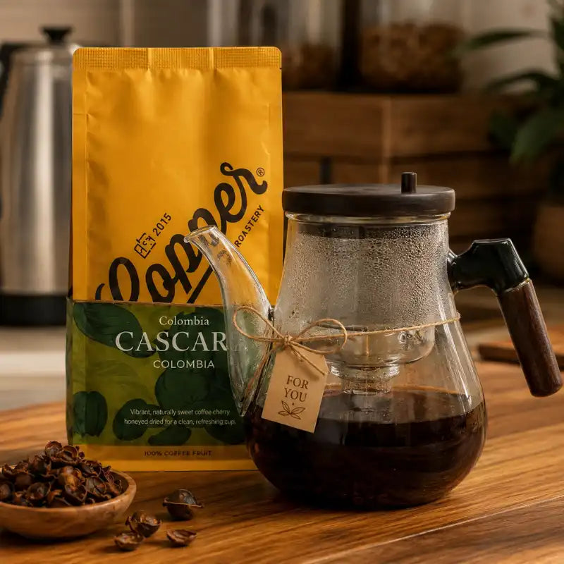 Crop Cascara Tea pot Combo