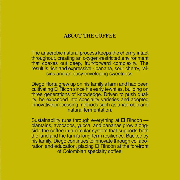 Colombia El Encanto Anaerobic 250g (Espresso / Filter)