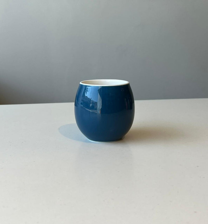 Crop 160ml Navy Blue Color Ceramic Coffee Cup