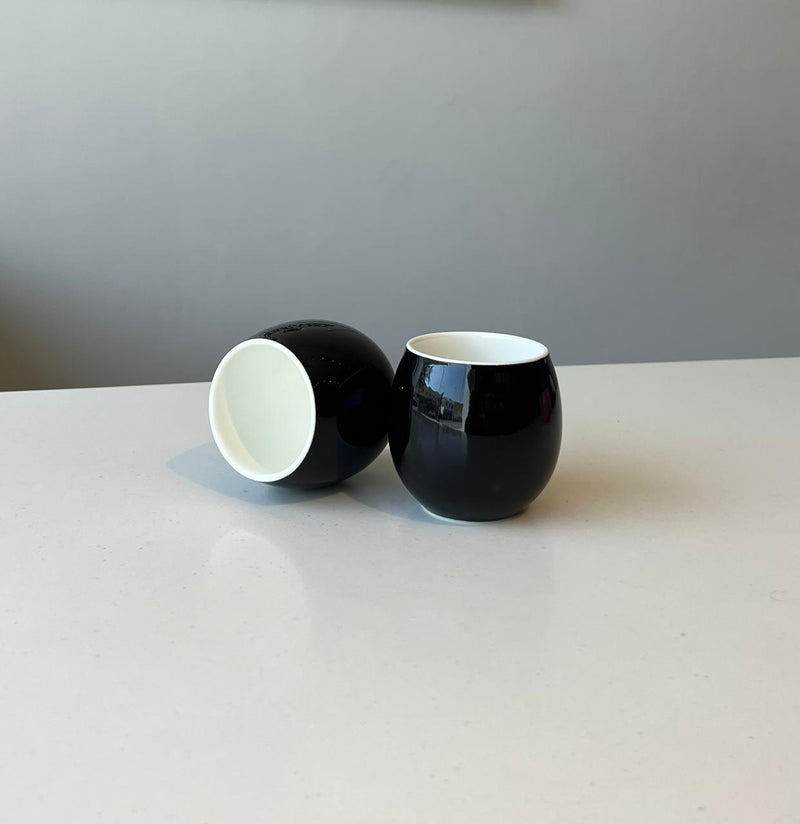 Crop 160ml Black Color Ceramic Coffee Cup