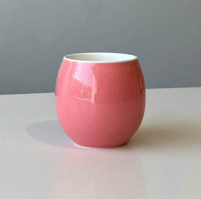 Crop 160ml Pink Color Ceramic Coffee Cup