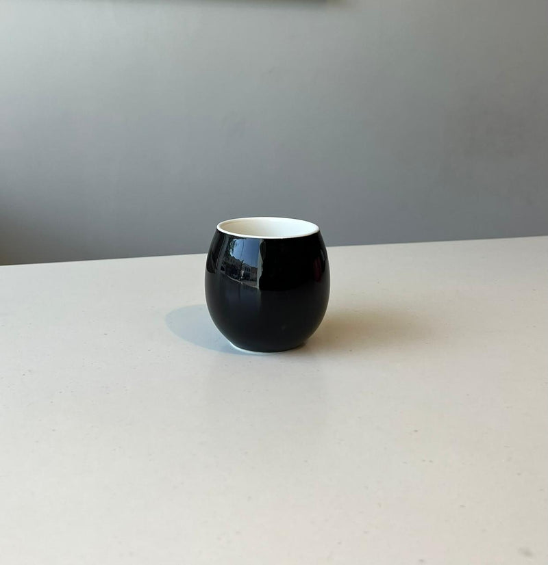 Crop 160ml Black Color Ceramic Coffee Cup