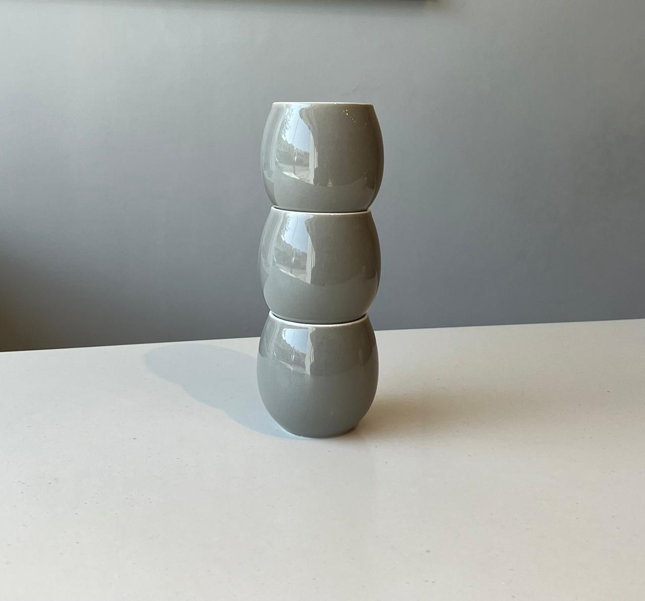 Crop 160ml Gray Color Ceramic Coffee Cup