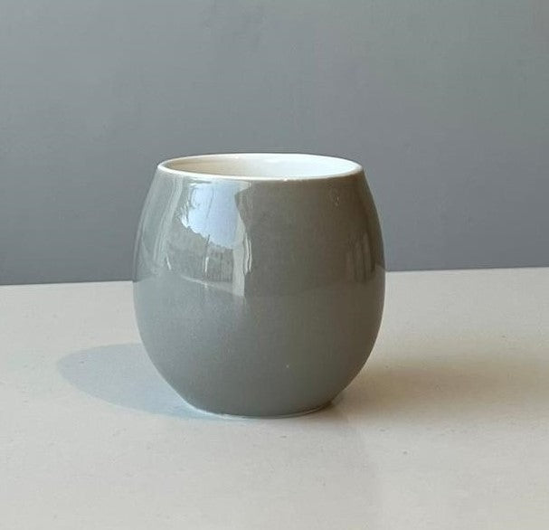 Crop 160ml Gray Color Ceramic Coffee Cup