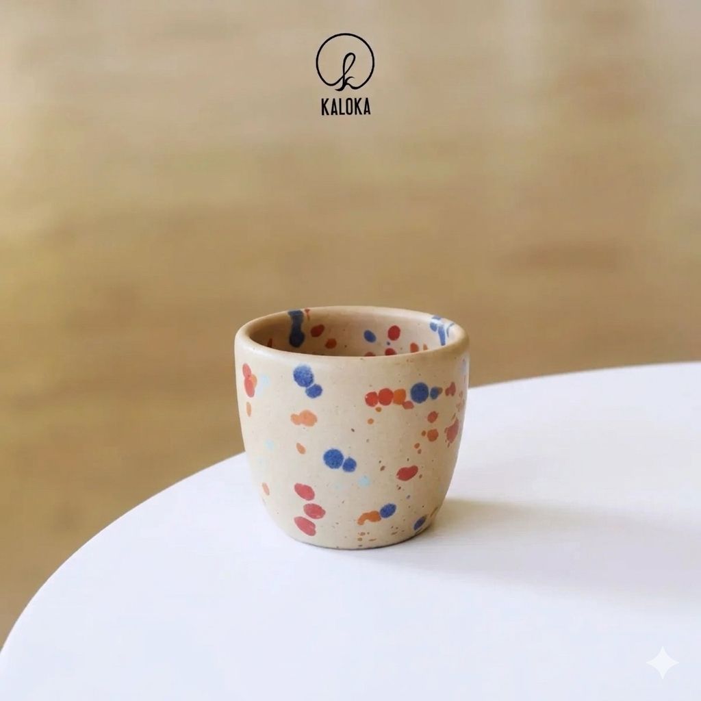 Kaloka 80ml C 16 Wave Multi Series Handmade Coffee Cup