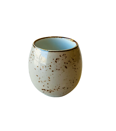 Crop 160ml Creamy Color Ceramic Coffee Cup