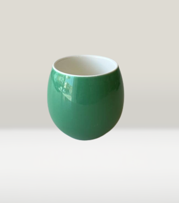 Crop 160ml Green Color Ceramic Coffee Cup