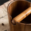Crop Wooden knock Box Coffee Grounds Container Box