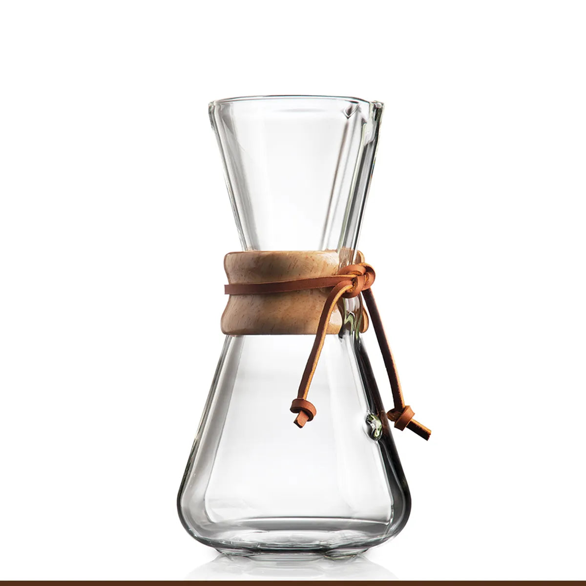 Chemex 600ml 3 Cup Classic Coffeemaker glass pour-over coffee brewer with wooden collar design