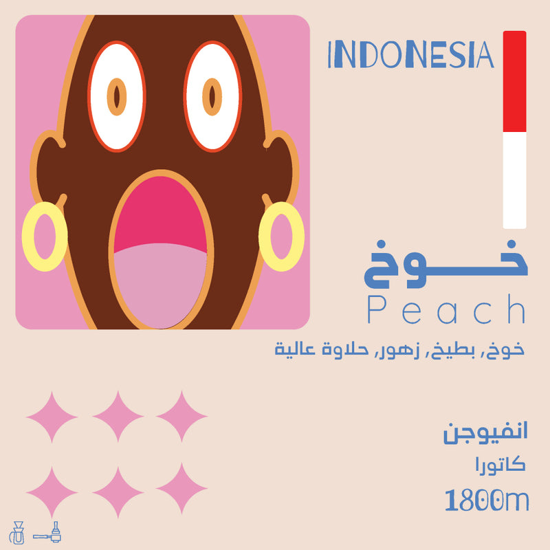 Indonesia Peach Infusion 125g (Espresso/Filter)