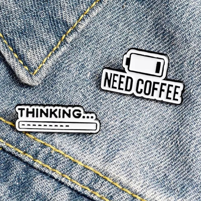 Crop Need Coffee Hard Enamel Pin Badge