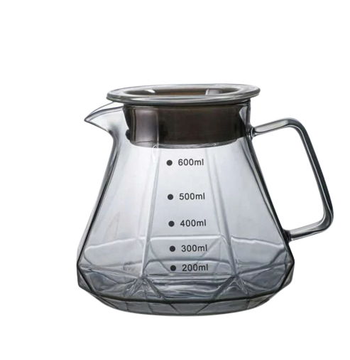 Crop Coffee Server Transparent Black 400ml/ 600ml