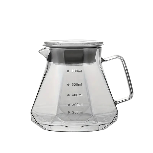 Crop Coffee Server Transparent White 400ml/ 600ml