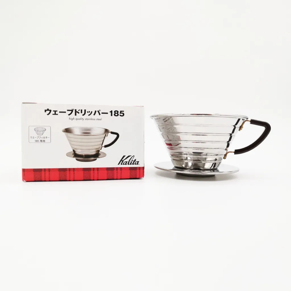 Kalita Wave 185 three hole flat bottom dripper base close up