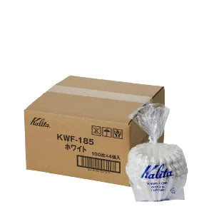 Kalita Wave 185 flat bottom paper coffee filters pack of 100 for pour over brewing