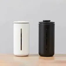 Timemore 450ml U French Press in Black borosilicate glass and stainless steel with food safe silicone plunger