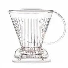 Crop 500ml Clever Coffee Dripper – transparent white, plastic, immersion + drip brewing