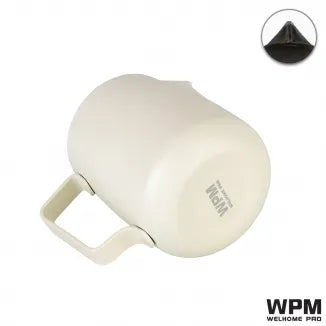 WPM 600ml Coconut White milk pitcher sharp spout stainless steel latte art barista tool
