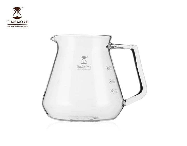 Timemore 600ml Coffee Server Transparent White