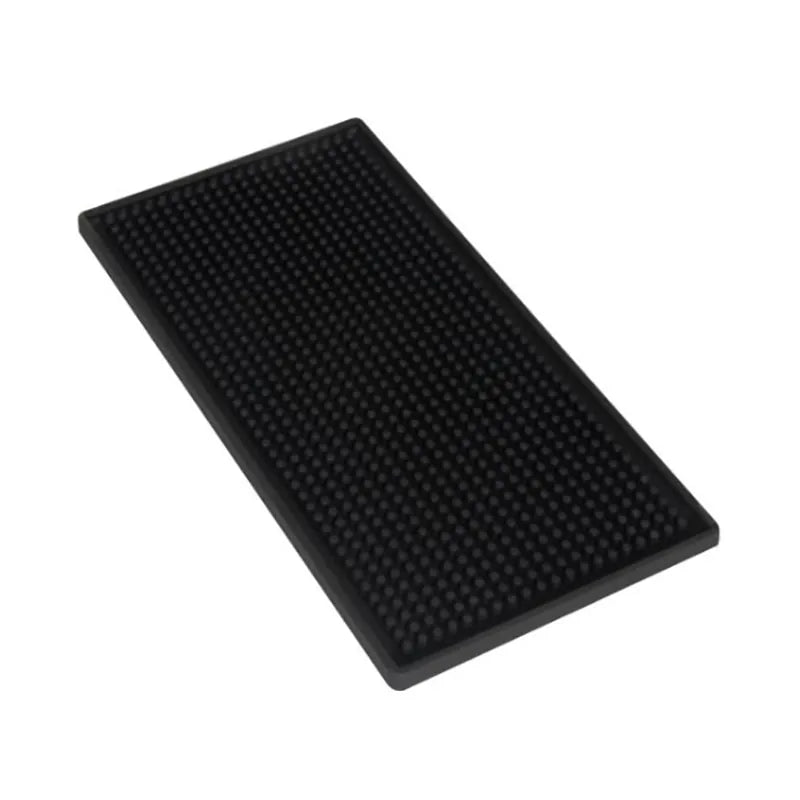 Crop Heavy Duty Bar Mat side view – 30x15cm rubber, coffee station accessory
