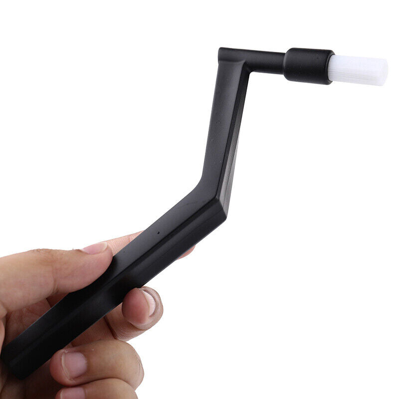 Crop Coffee Machine Cleaning Brush