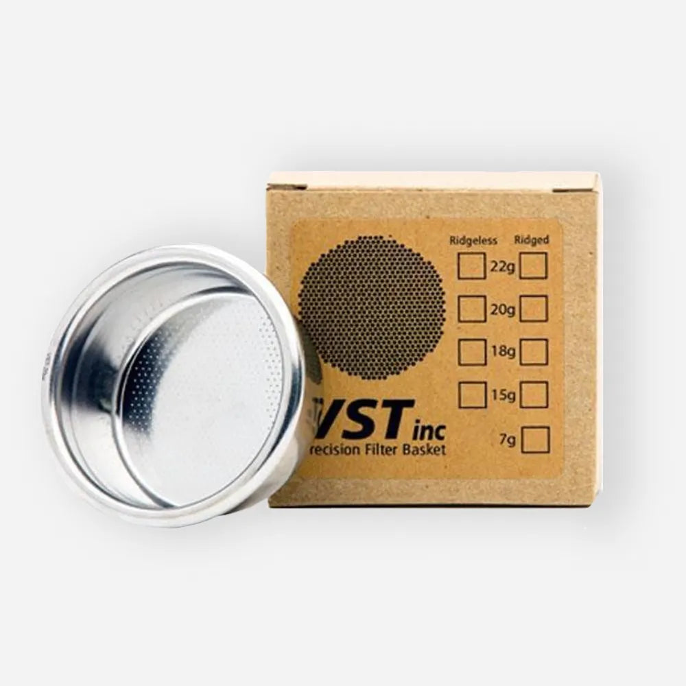 VST Precision Filter Basket 18g Ridgeless espresso portafilter basket with individual QC report