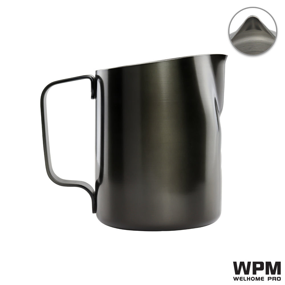 WPM 500ml Deep Grey Green Milk Pitcher Sharp Spout