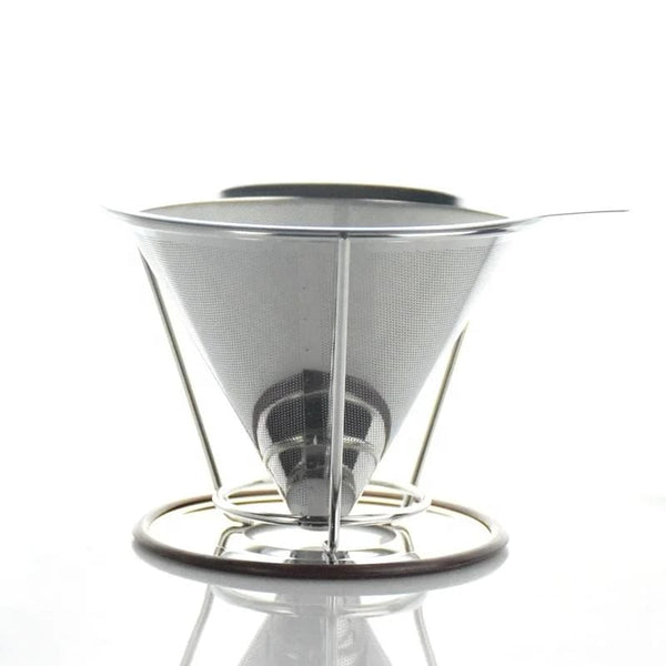 Crop V60 Coffee Stainless Steel Reusable Dripper 02