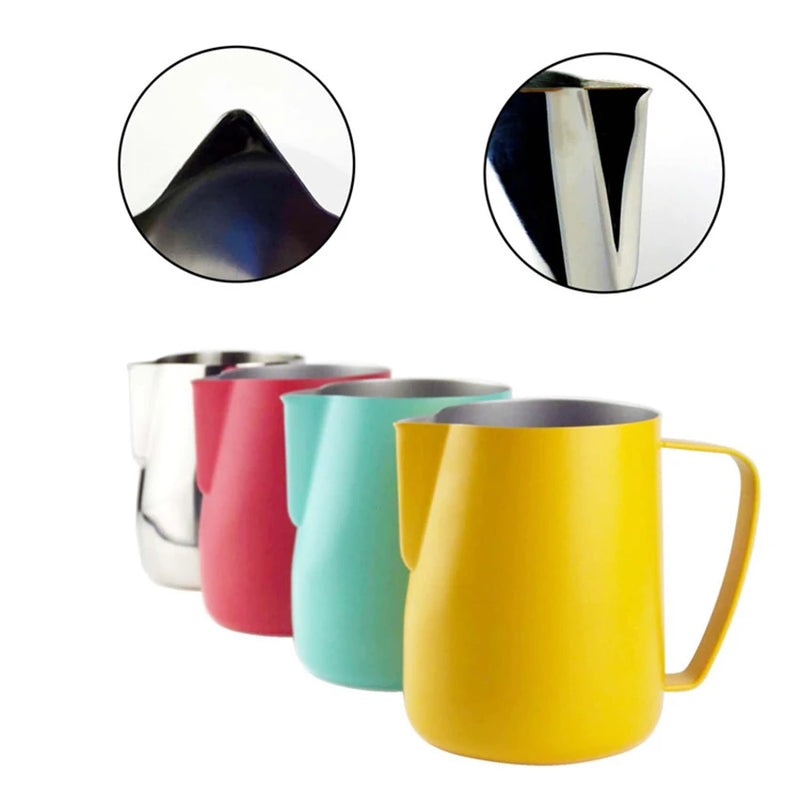 Crop Stainless Steel Coffee Milk Pitcher Pink 350ml