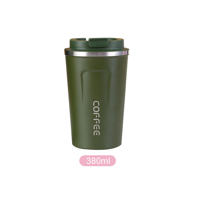 Crop 380ml Stainless Steel Coffee Mug Green