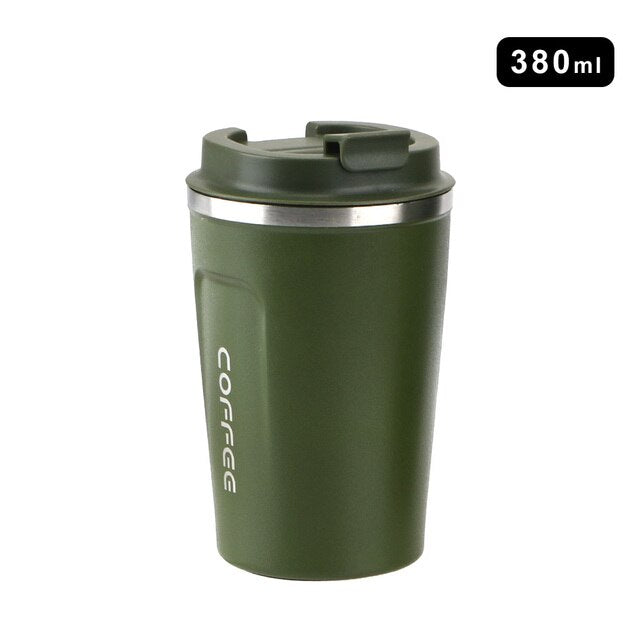 Crop 380ml Stainless Steel Coffee Mug Green