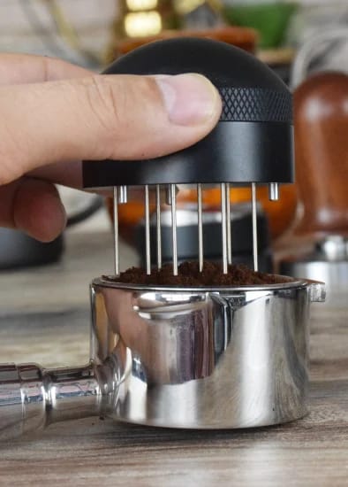 Crop Coffee Espresso Needle Tamper Tool Black 51mm