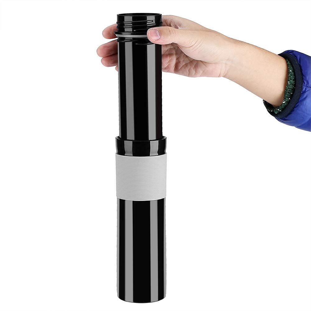 Crop 300ml Portable Travel Coffee French Press Black