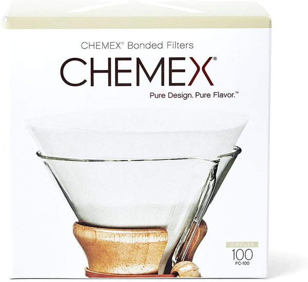 Chemex Pre-folded Circles 100pk 4 Cup Filters