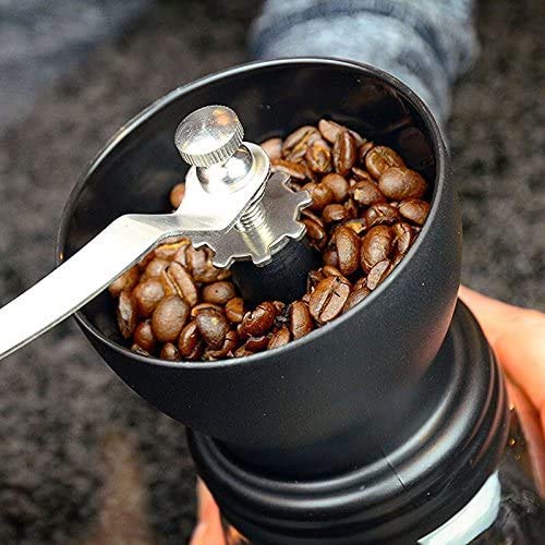 Crop Manual Ceramic Burr Coffee Bean Grinder with Fortified Glass Storage