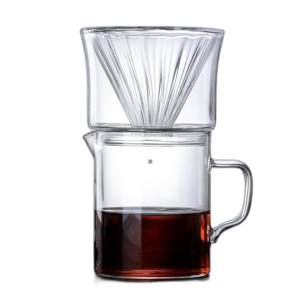 Crop High Borosilicate Glass Coffee Dripper Set