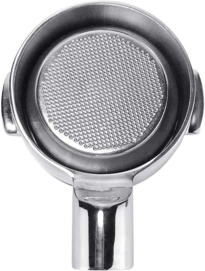 Crop 58mm Stainless Steel Bottomless Portafilter  Black