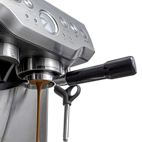 Crop 54mm Stainless Steel Bottomless Portafilter Black