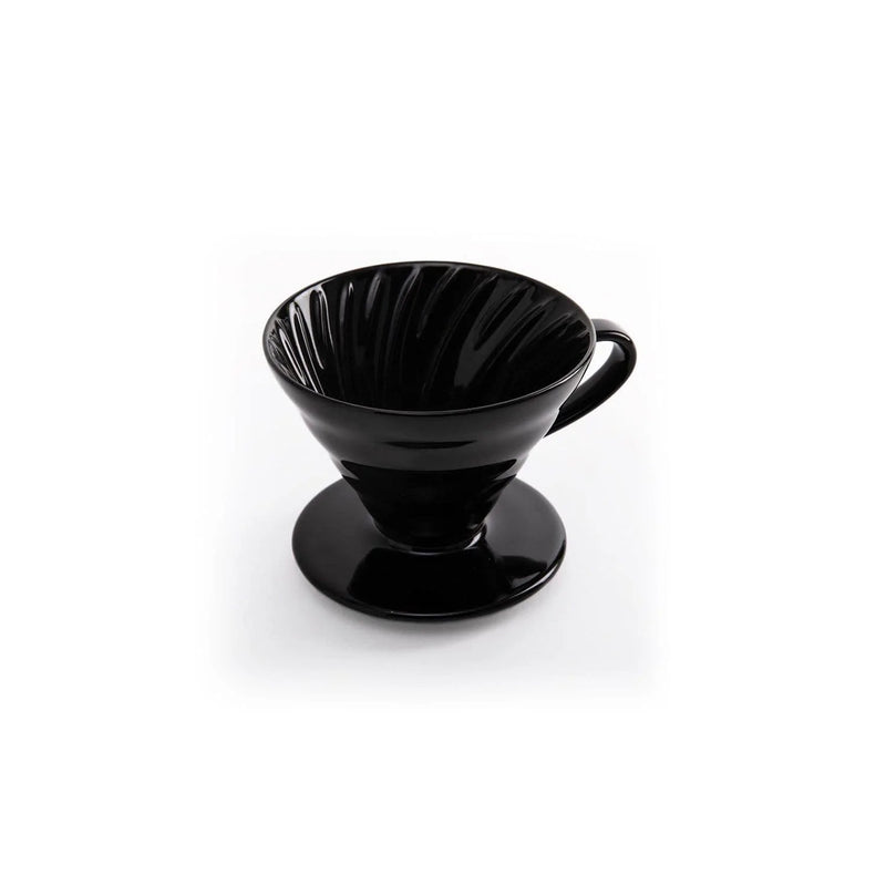 Crop V60 Ceramic Coffee Dripper Black, Model: 01