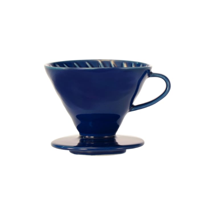 Crop V60 Ceramic Coffee Dripper Blue, Model: 01/02