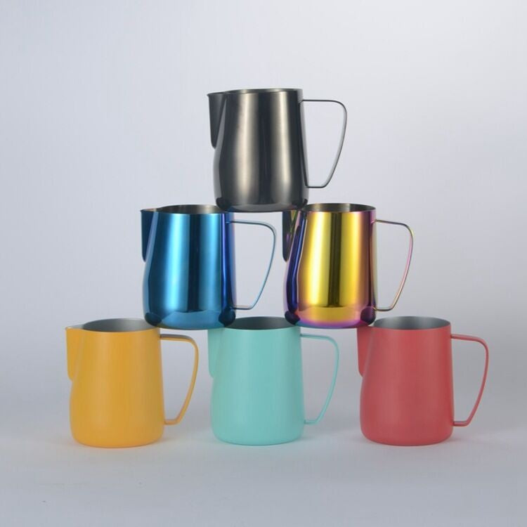 Crop Stainless Steel Coffee Milk Pitcher Pink 350ml