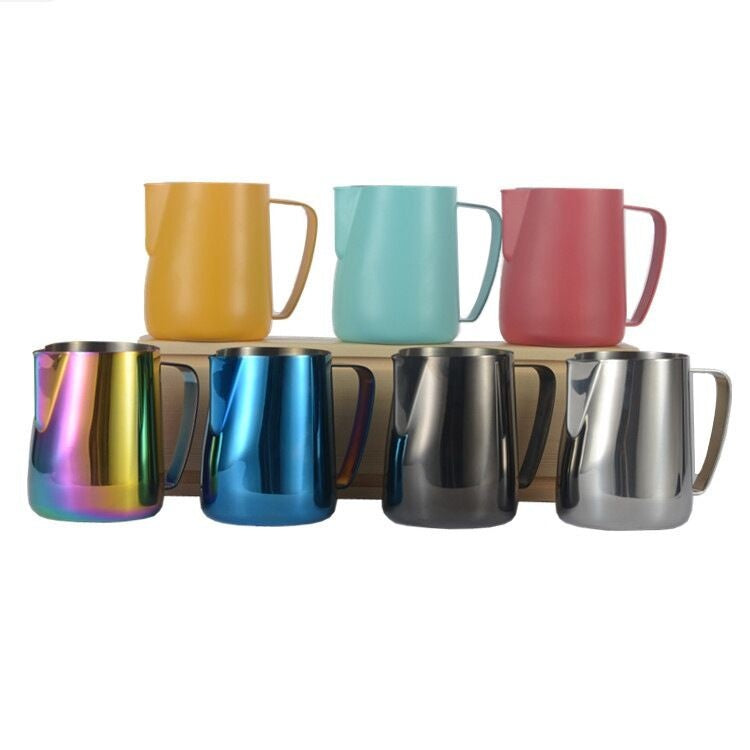 Crop 350ml Stainless Steel Coffee Milk Pitcher Pink