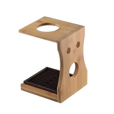 Crop V60 Bamboo Wood Drip Station