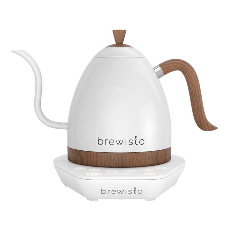 Brewista Artisan Gooseneck Kettle - Pearl White with White Base, 600ml