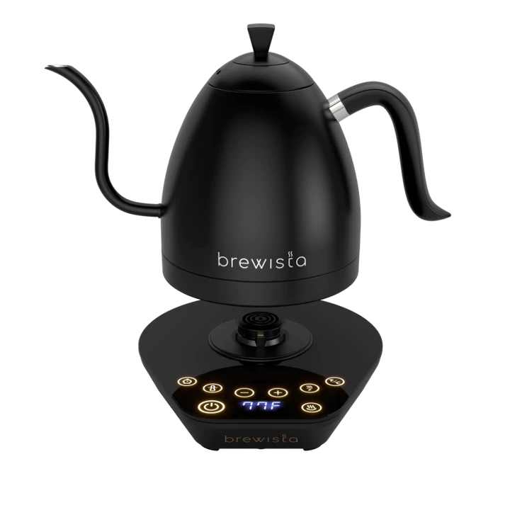 Brewista 600ml Artisan Gooseneck Kettle - Black with Black Base